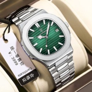 POEDAGAR 613 Luxury Premium Quality Full Waterproof Automatic Date Fashionable Men's Quartz Formal and Casual Watch